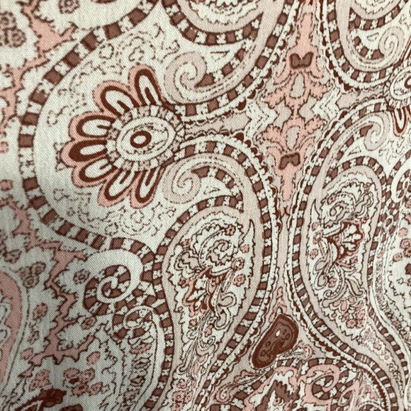 Anthropologie Lilka Chemise Dress, Cream and Pink Paisley, size small - Picture 6 of 8